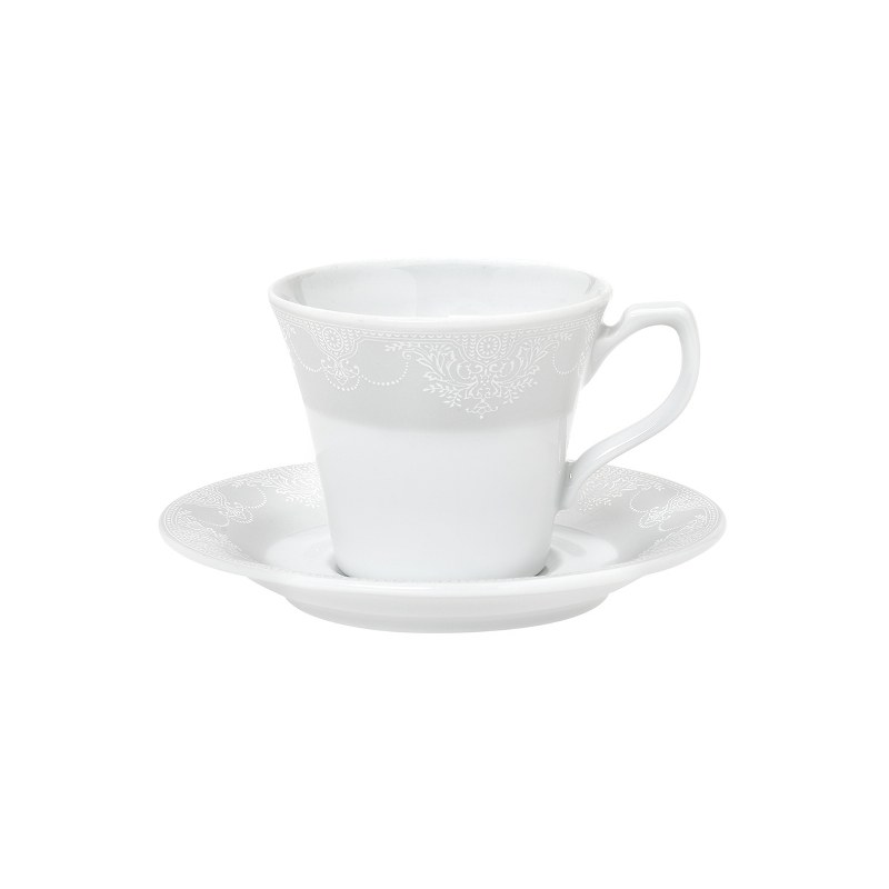 CRYSPO TRIO Φλυτζάνι Καφέ Πορσελάνης 110ml Deco Classico CRYSPO TRIO 24.480.17 (Σετ 6 Τεμάχια) (Υλικό: Πορσελάνη) - CRYSPO TRIO - 24.480.17